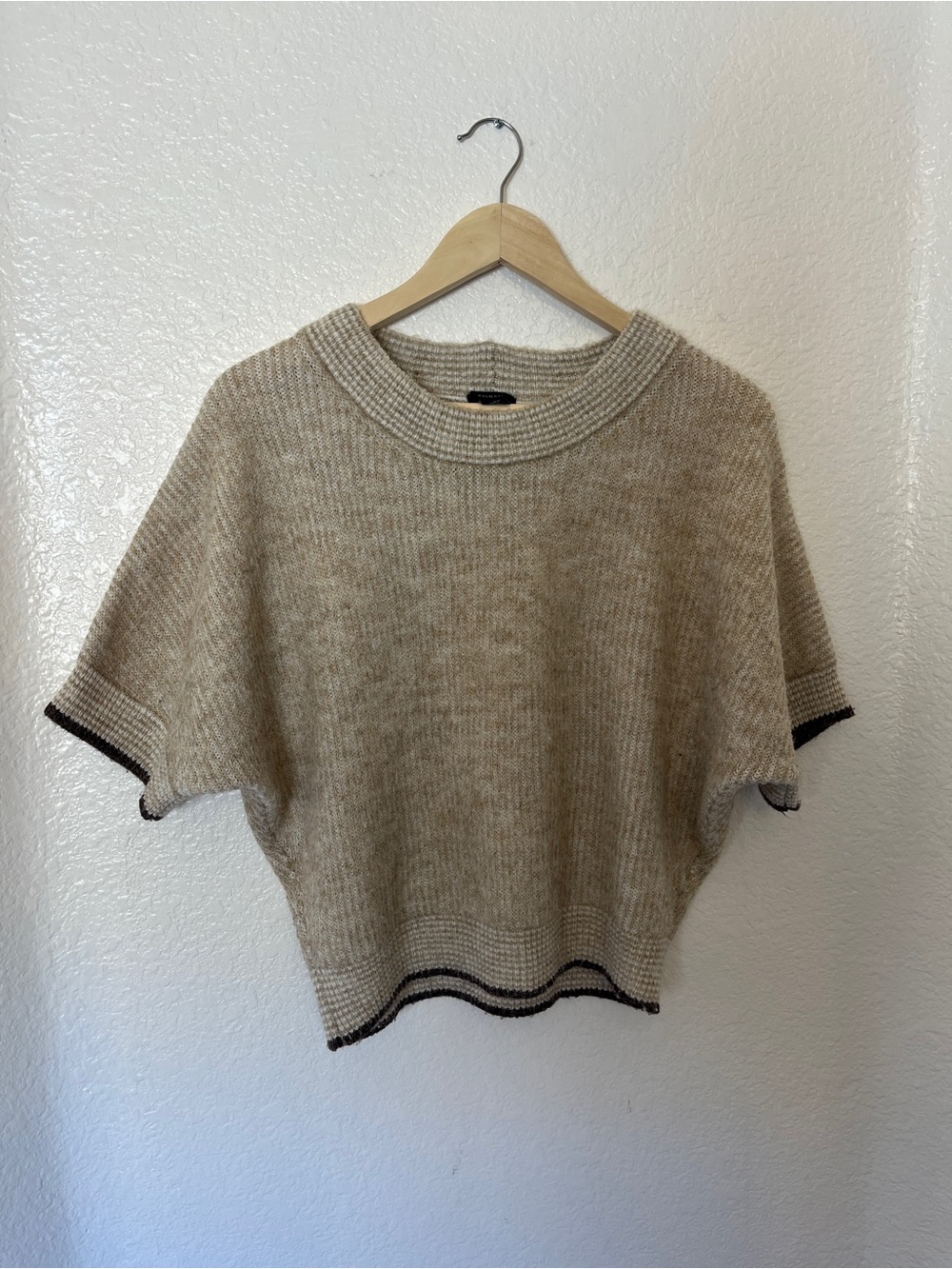 Halogen Relaxed Boxy Knit Wool Blend Sweater
